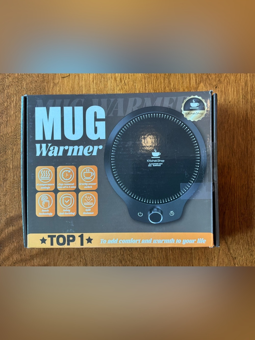 Black Mug Warmer – Desk Cup Heater